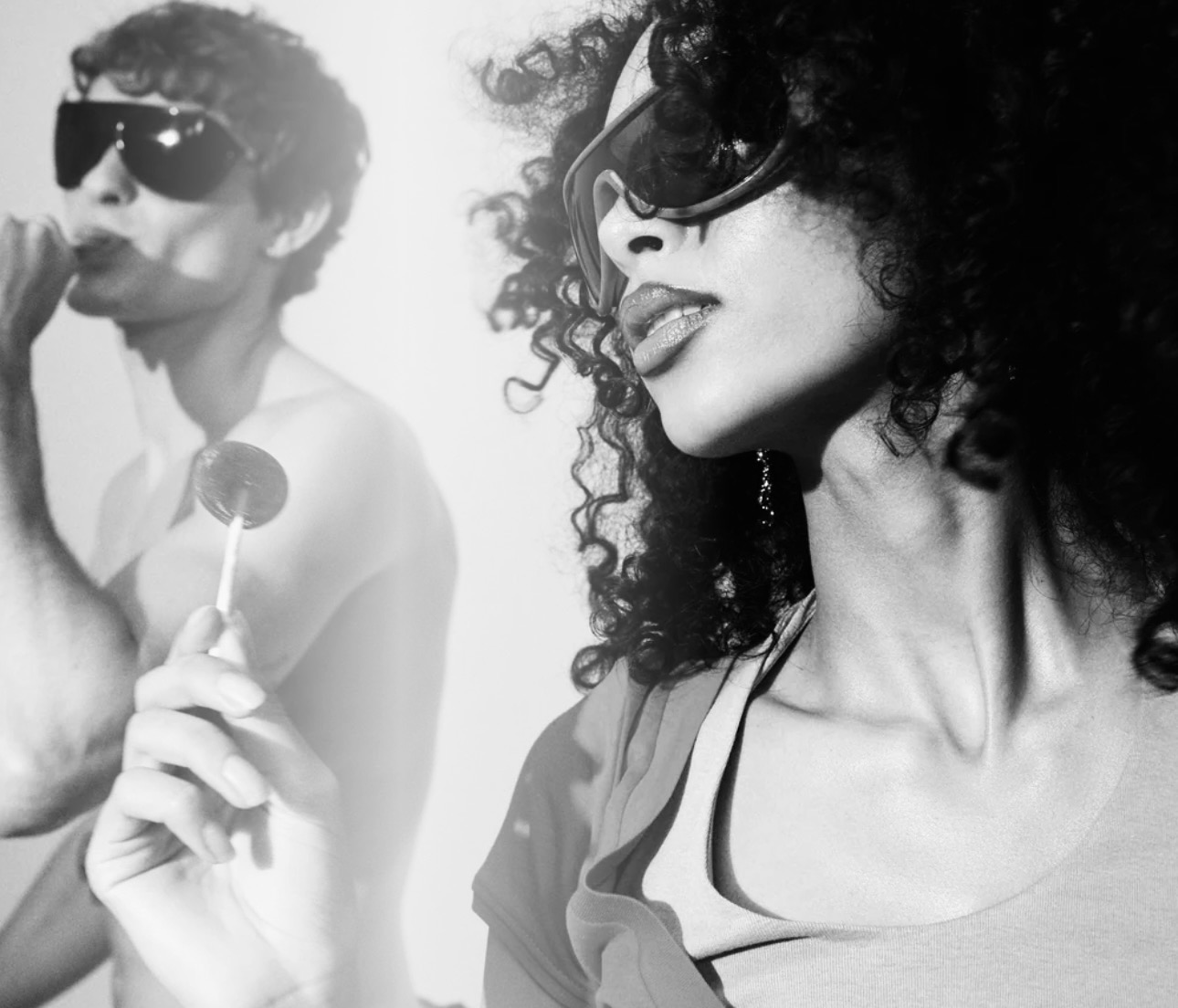 Black and white VYVE campaign portrait